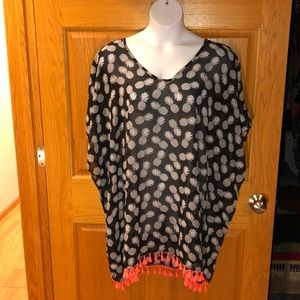 Pineapple swim coverup